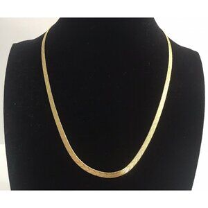 Gold 14KGE B.C. LIND Stamped Necklace 18” Rope Chain